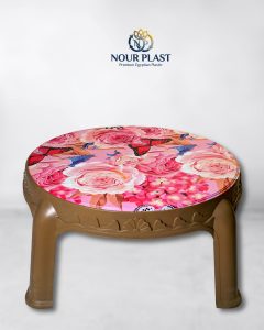 طبلية مدورة مطبوعه